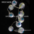 Plastic ball eye shape battery operated string lights for holiday